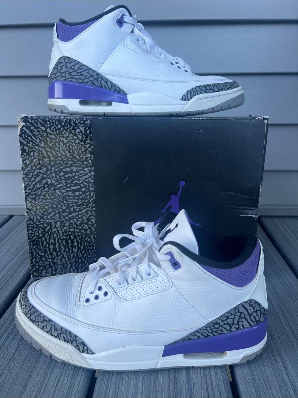Jordan Men’s Sneakers — White & Purple